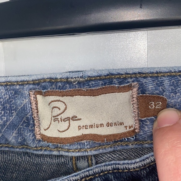 PAIGE Robertson wide leg flare denim jeans size 32 - Picture 11 of 12